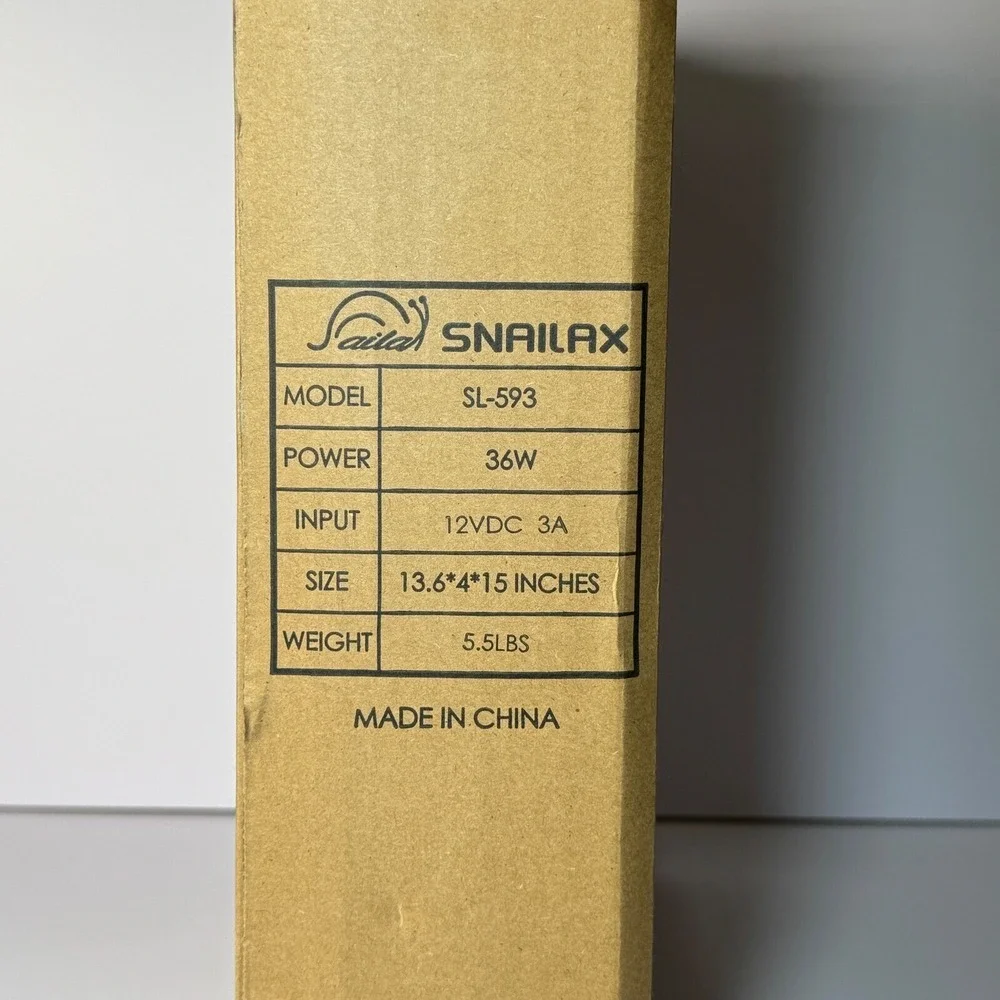 Snailax SL593 Shiatsu Foot Massager‎ Heat Deep Kneading Pain Relief Open Box